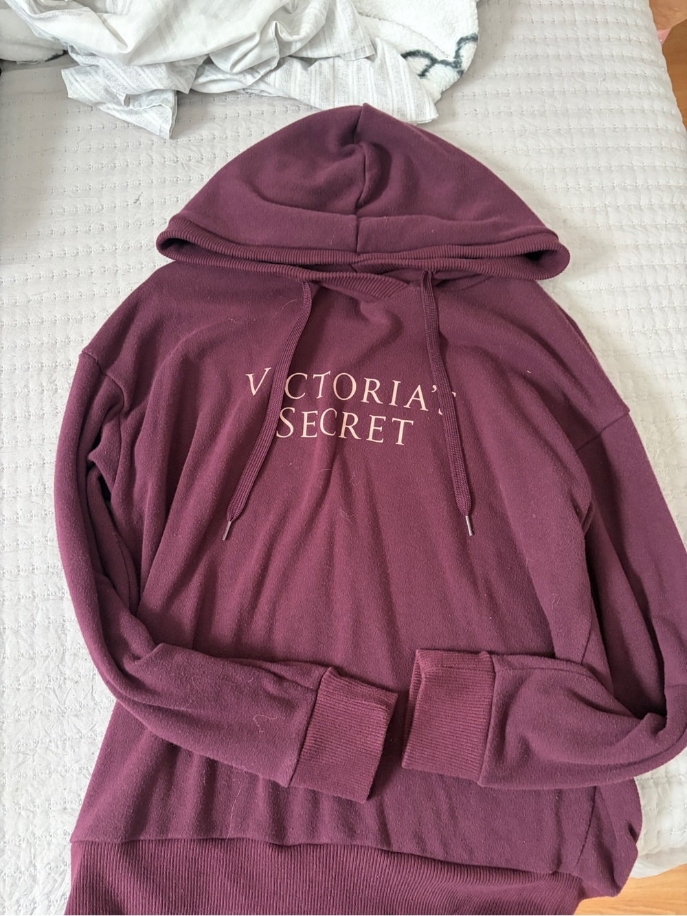 Victoria's Secret Deep Plum Hooded Sweatshirt